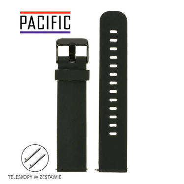 PASEK U15 - 1/B - CZARNY / CZARNY - 24MM