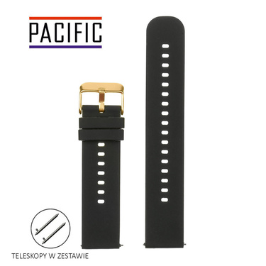 PASEK U27 - 1/G - CZARNY / ZŁOTY - 24mm