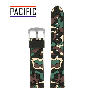 PASEK U13 - 1.17 - CZARNY / BEŻOWY / MORO - 24MM