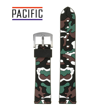 PASEK U13 - 1.22 - CZARNY / BIAŁY / MORO - 20MM