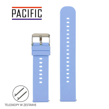 PASEK U27 - 24/SL - JASNY FIOLETOWY / SREBRNY - 20mm