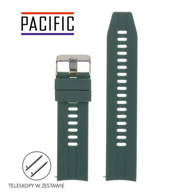 PASEK U28 - 27 - CIEMNY ZIELONY - 22mm