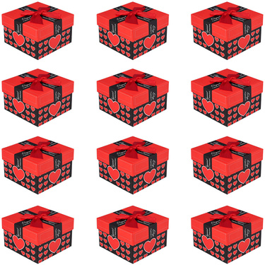 PUDEŁKO WSTĄŻKA CZERWONA