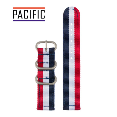 PASEK N02 - N93/SL - WIELOKOLOROWY / SREBRNY - 20MM