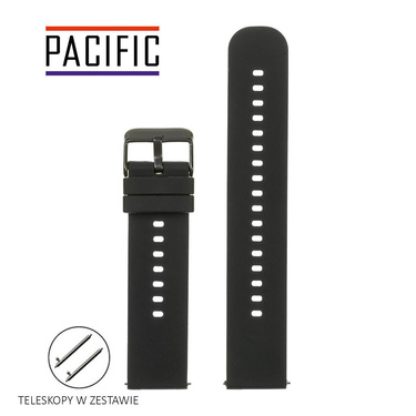 PASEK U27 - 1/BL - CZARNY / CZARNY - 20mm
