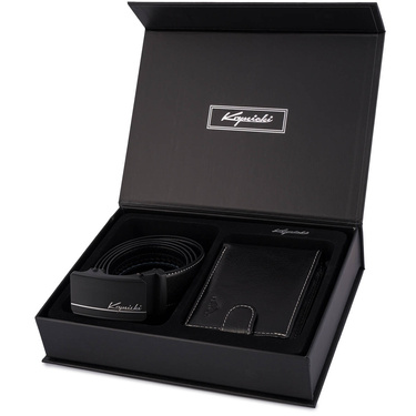 SET KRYNICKI - 113 BLACK / WHITE  - REMIEN 110 cm