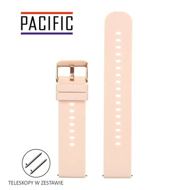 PASEK U27 - 13/RG - JASNY RÓŻ / RÓŻOWE ZŁOTO - 18mm