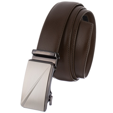 PASEK DO SPODNI AP 01-012 DARK BROWN - PAKIET 5 SZTUK