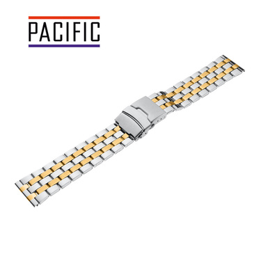 OCEĽOVÝ REMIENOK - OCEĽOVÝ HQ - MB 102 - 31/30 - SILVER  / ZLATÁ - 22mm