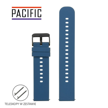 PASEK U27 - 5/BL - GRANATOWY / CZARNY - 18mm