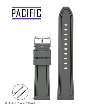 PASEK U07 - 7 - CIEMNY SZARY - 24MM