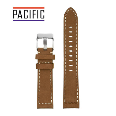 PACIFIC W25 - 2.22 - CIEMNY BRĄZ / BIAŁA NIĆ - 24MM